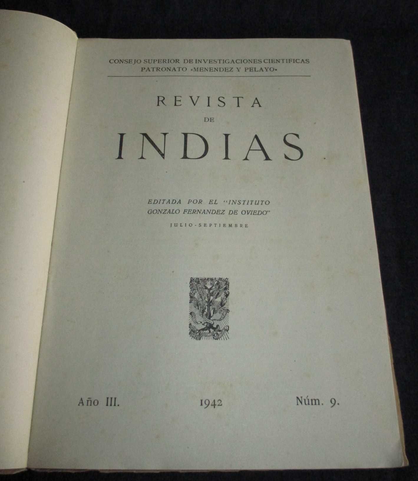 Livro Revista de Indias Nº 9 Año III 1942