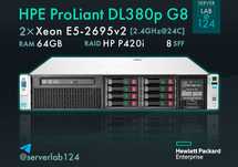 SALE! Сервер HP DL380p G8 8SFF / 2x E5-2695v2 / 64GB / P420i / без iLO