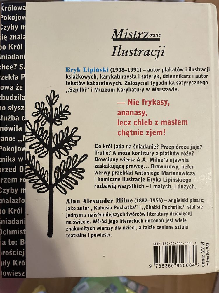 Śniadanie króla A. A. Milne mistrzowie ilustracji dwie siostry ksiazka
