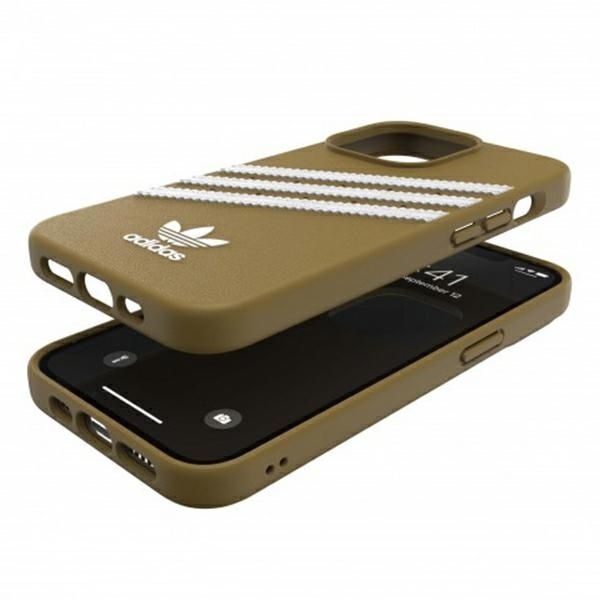 Etui na Telefon Adidas OR Moulded PU iPhone 13 Pro / 13, Beżowo-Złoty