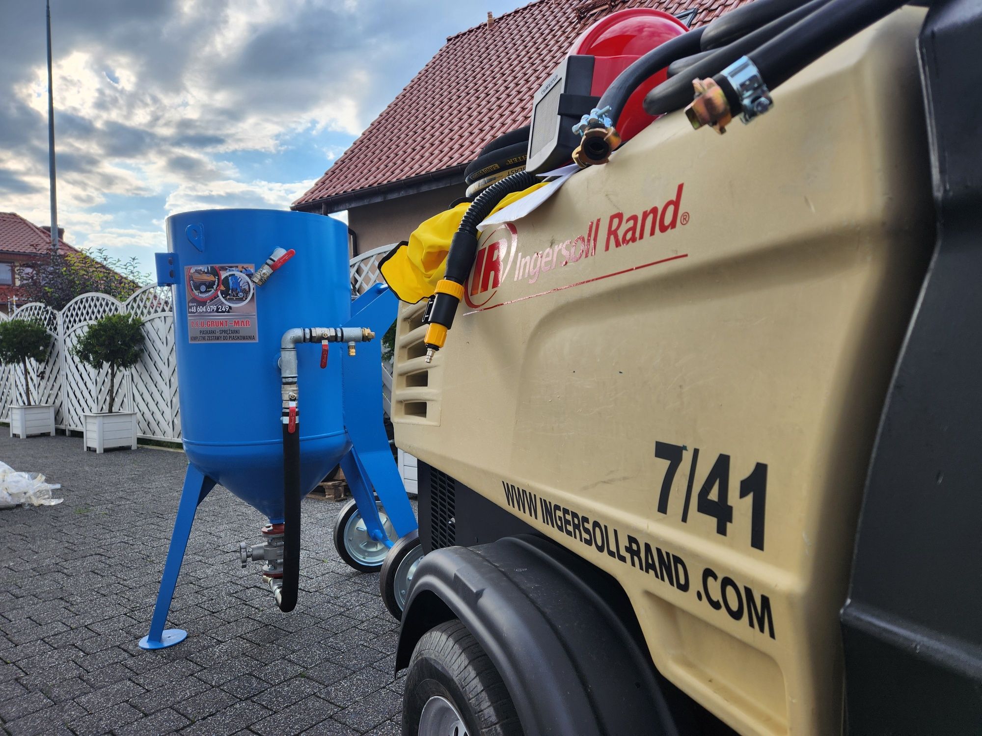 Piaskarka sprężarka kompresor  Ingersollrand dostawa szkolenie w cenie