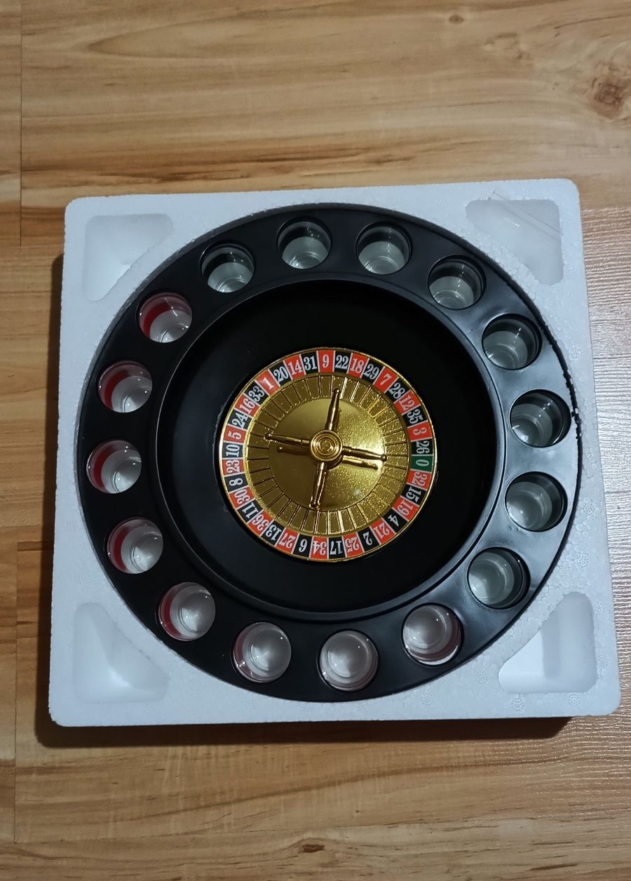 Gra towarzyska kasyno ruletka z kieliszkami nowa