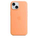 Apple  silicone case  iPhone 15 orange sorbet BEZ OPAKOWANIA