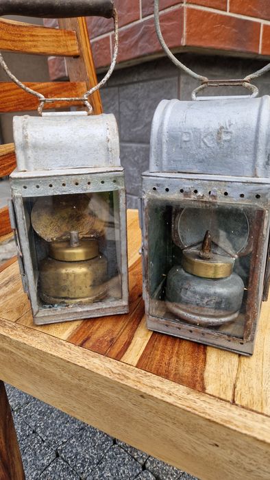 Lampy  karbidowe kolejowe  PKP stara PRL