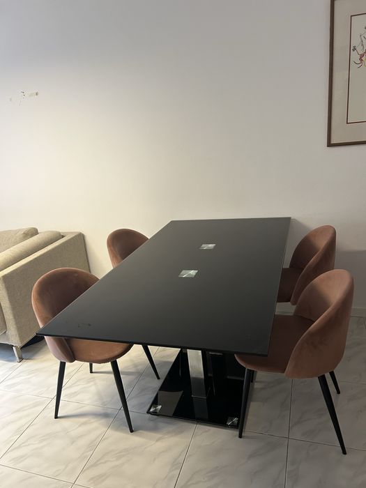 Cadeiras , conjunto de 4 cadeiras almofadadas