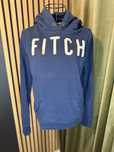 Abercrombie & Fitch granatowa bluza z kapturem kangurka L vintage Y2K