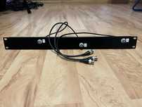 Panel antenowy rack do mikrofonów na trzy anteny z kablami BNC Rack