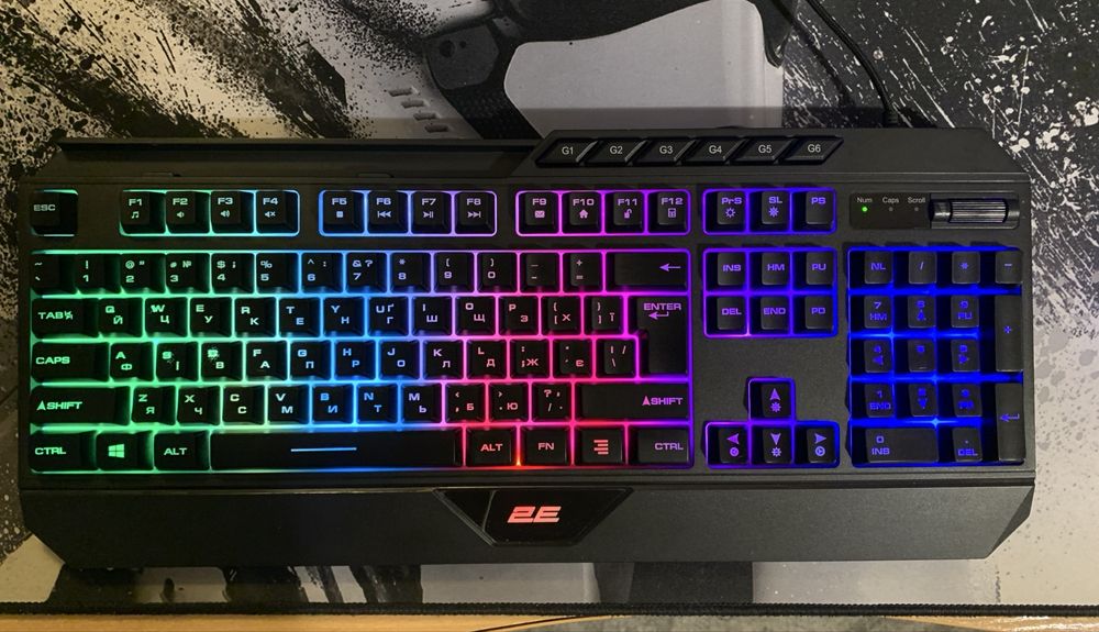 Ігрова клавіатура 2E KG315 RGB USB Black