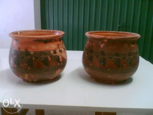 Vasos (10) - dois com flores