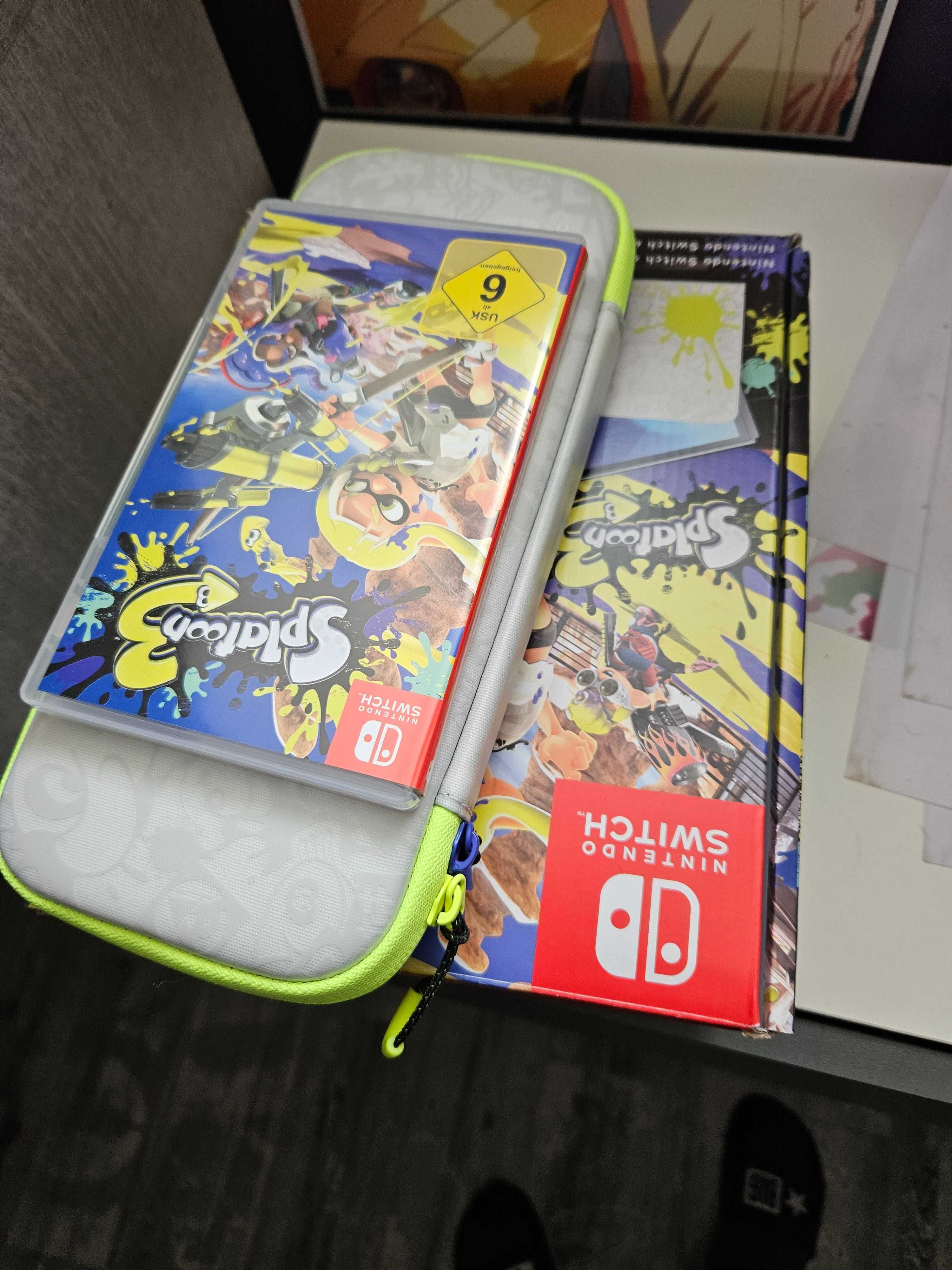 Nintendo Switch Oled Splatoon 3 Edition Jak nowy + gra Splatton 3