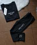 Ck zestaw damski leginsy wysoki stan koszulka tshirt bawełniany m L xl
