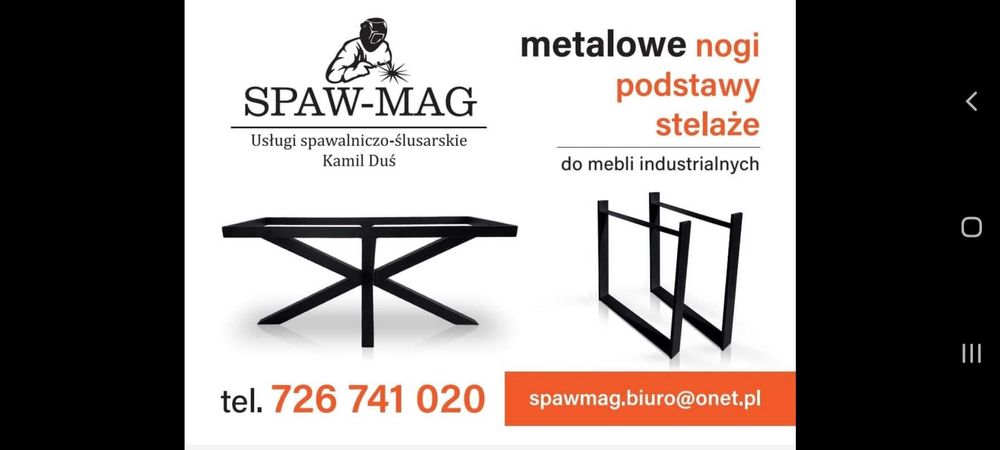 Metalowe nogi (podstawy)