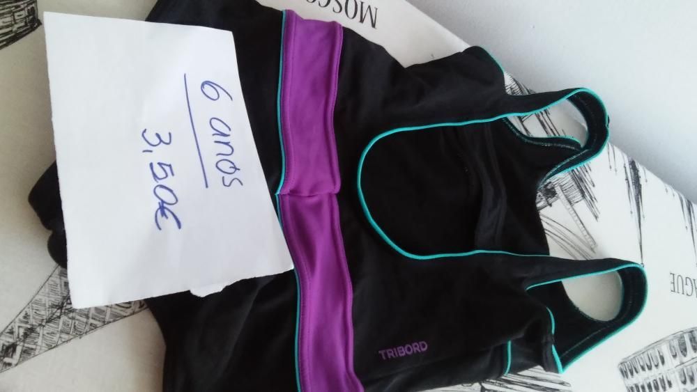 Fato de banho menina da Decathlon