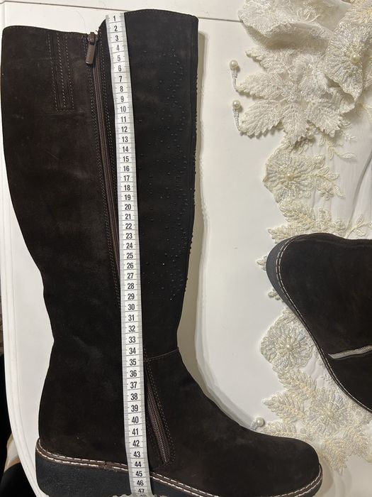 Чоботи натуральна замша на флісі