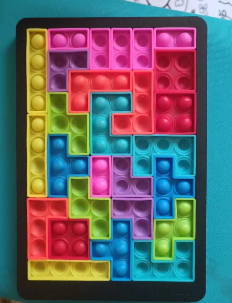 Układanka sensoryczna Tetris popit Zabawka Gra Logiczna dla Dzieci Dom