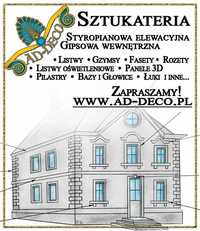 Sztukateria elewacyjna, profile elewacyjne, listwy gipsowe