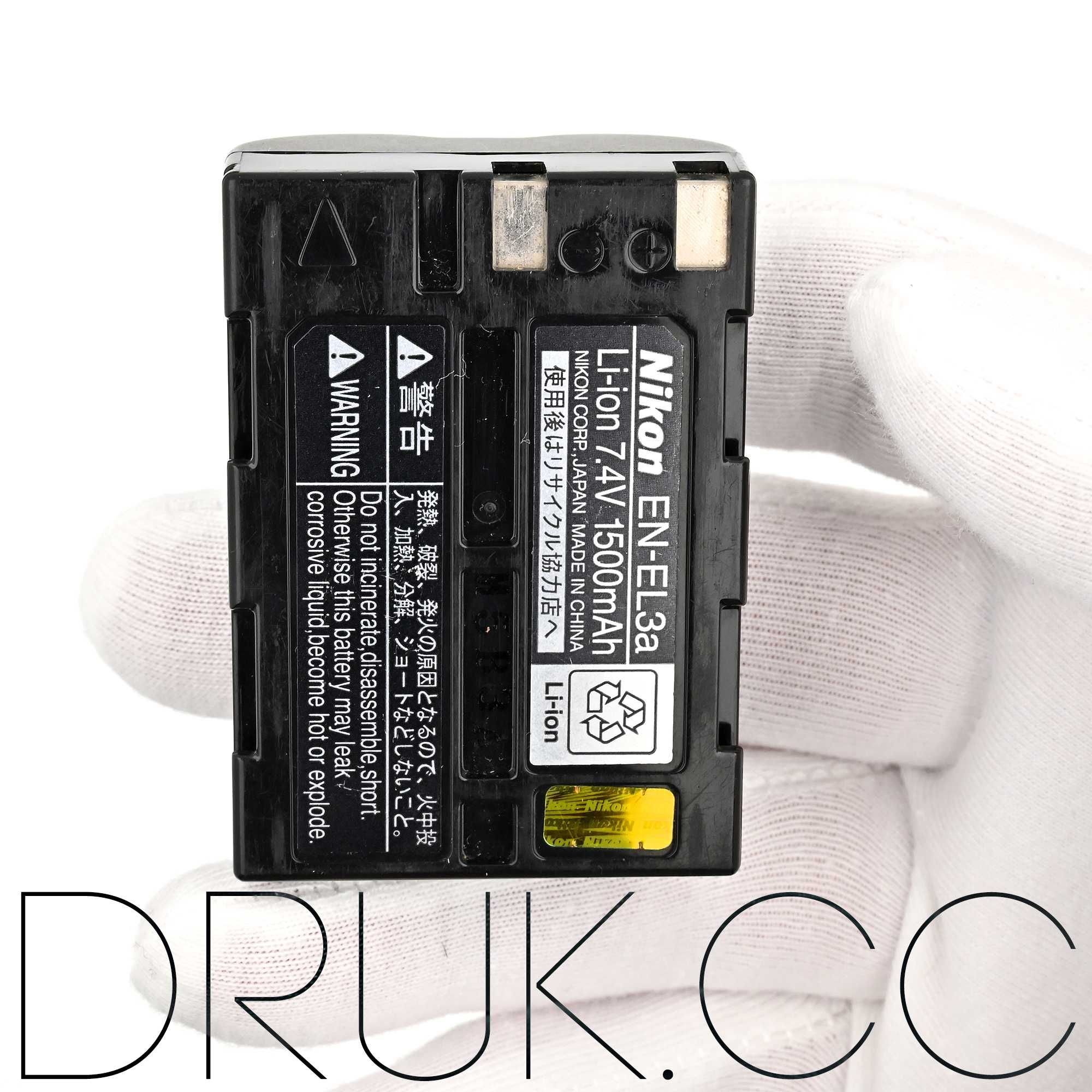 Оригінальні Акумулятори NIKON EN-EL3a Li-ion 7.4V 1500mAh made i JAPAN