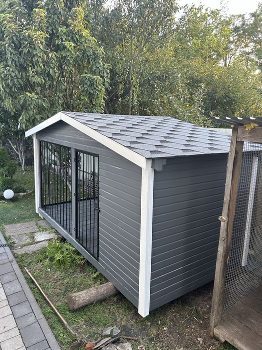 Величезний вольєр для собаки і котиків буда утеплена будка