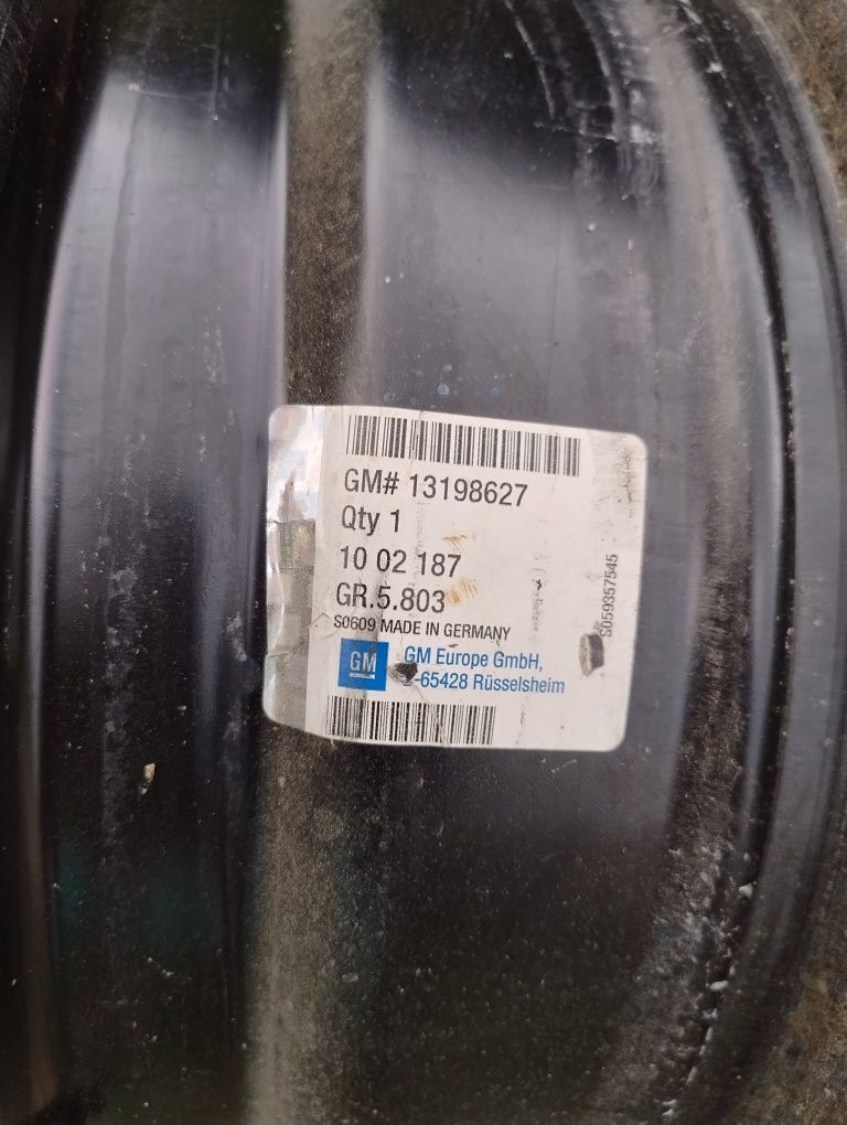 Felgi fiat Croma Vectra C 5x110 16 cali strukturalne