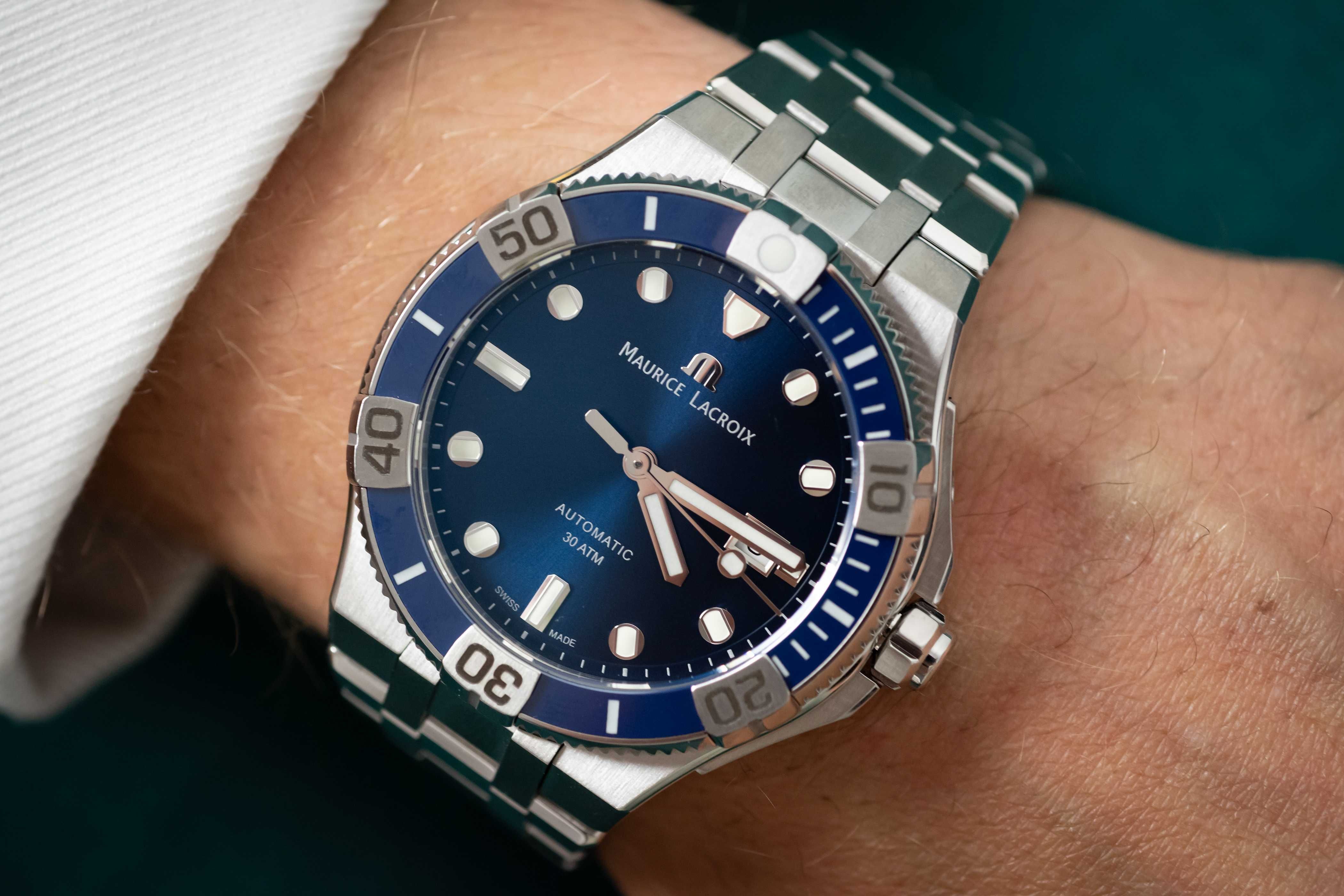 Maurice Lacroix Aikon Venturer 43mm AI6058 - SS002 - 430-2 Niebieski
