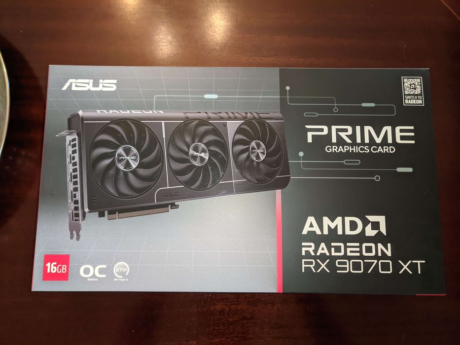 AMD Asus prime 9070xt oc 16GB placa grafica