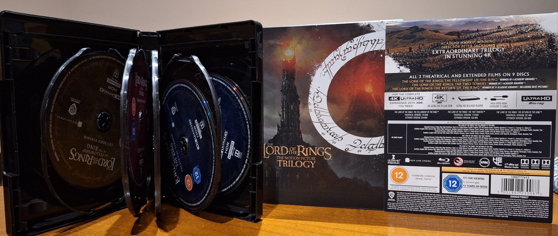 Lord of the Rings coleção 4k UHD