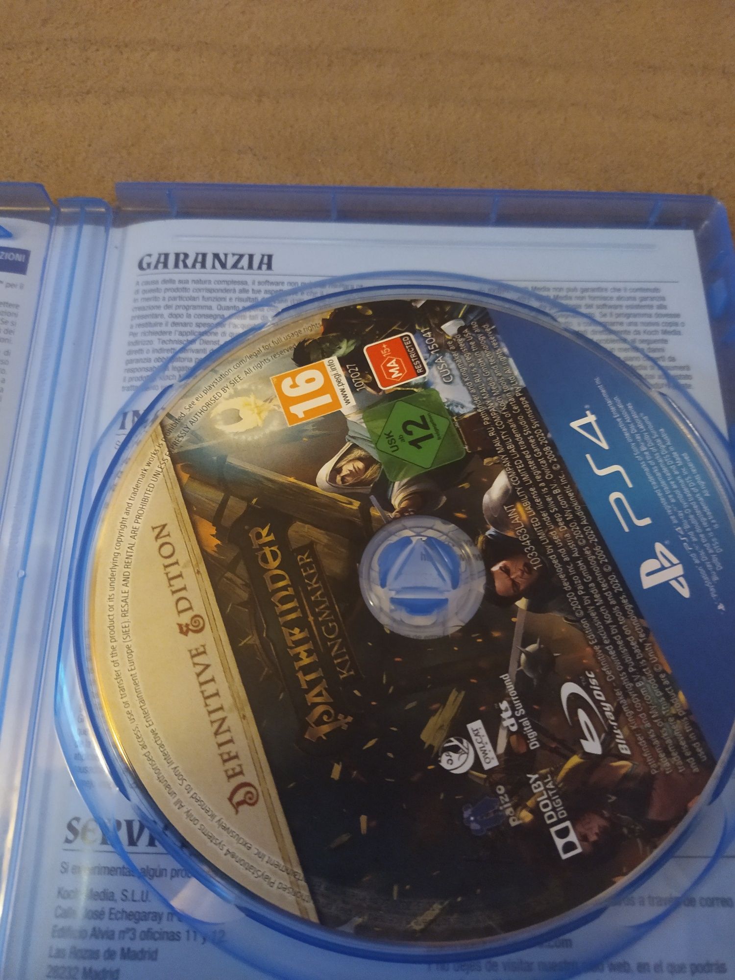 Pathfinder Kingmaker-Definitive Edition PS4