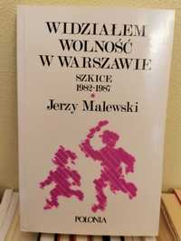widziałem wolność w Warszawie Szkice 1982- Jerzy Malewski