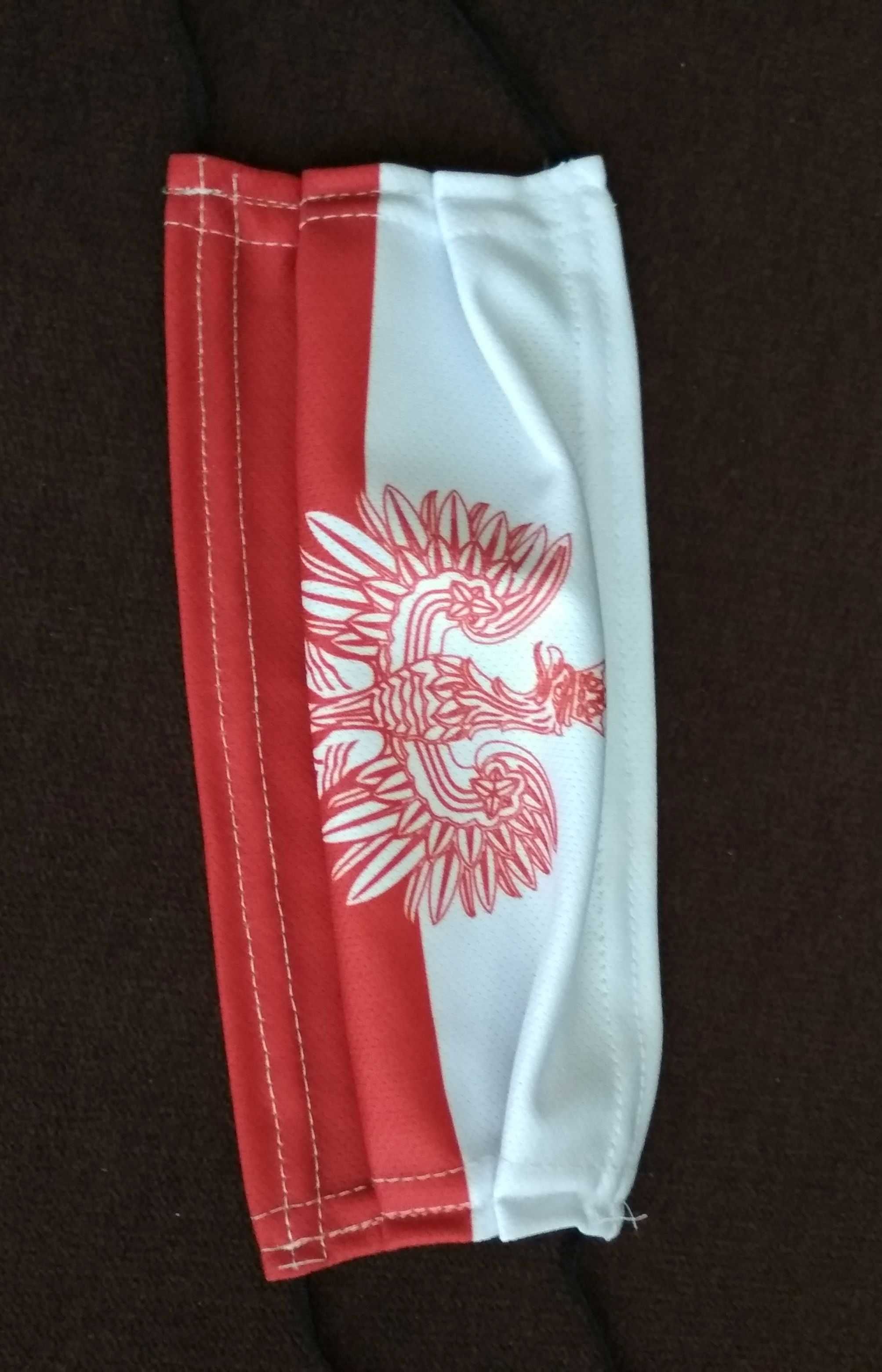 Maseczka Sportowa Biało Czerwona Orzeł Polska Patriotyczna Nowa !