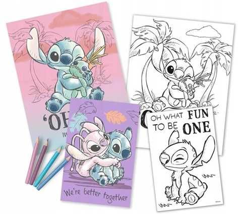 DISNEY LILO & STITCH Zestaw Do Kolorowania Nowy Poznań