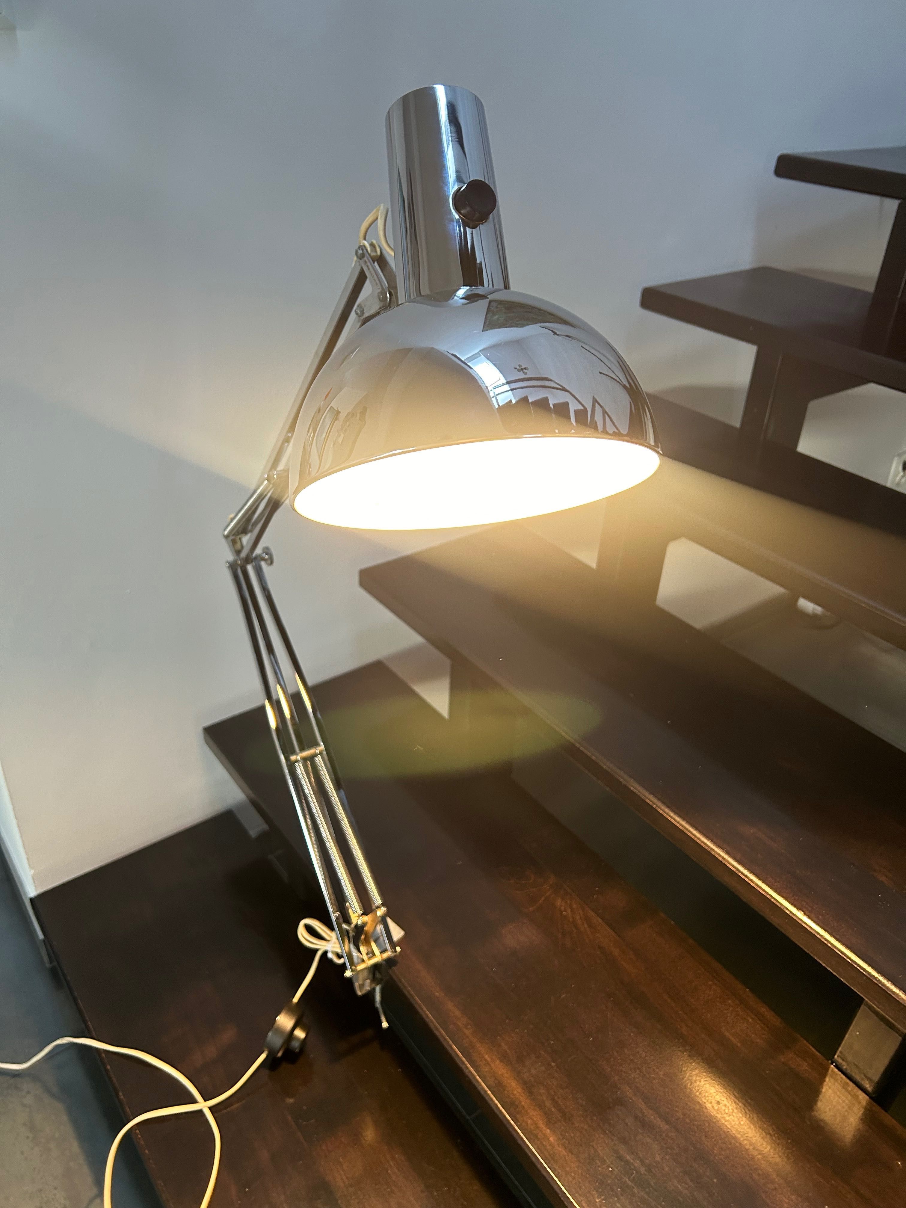 Lampka lampa architekta biurkowa Louis Poulsen lata 70 80 vintage