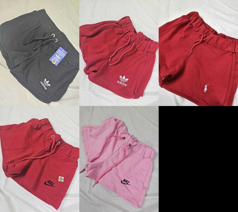 Spodenki krótkie damskie Nike bawełniane nowośc Adidas logowane