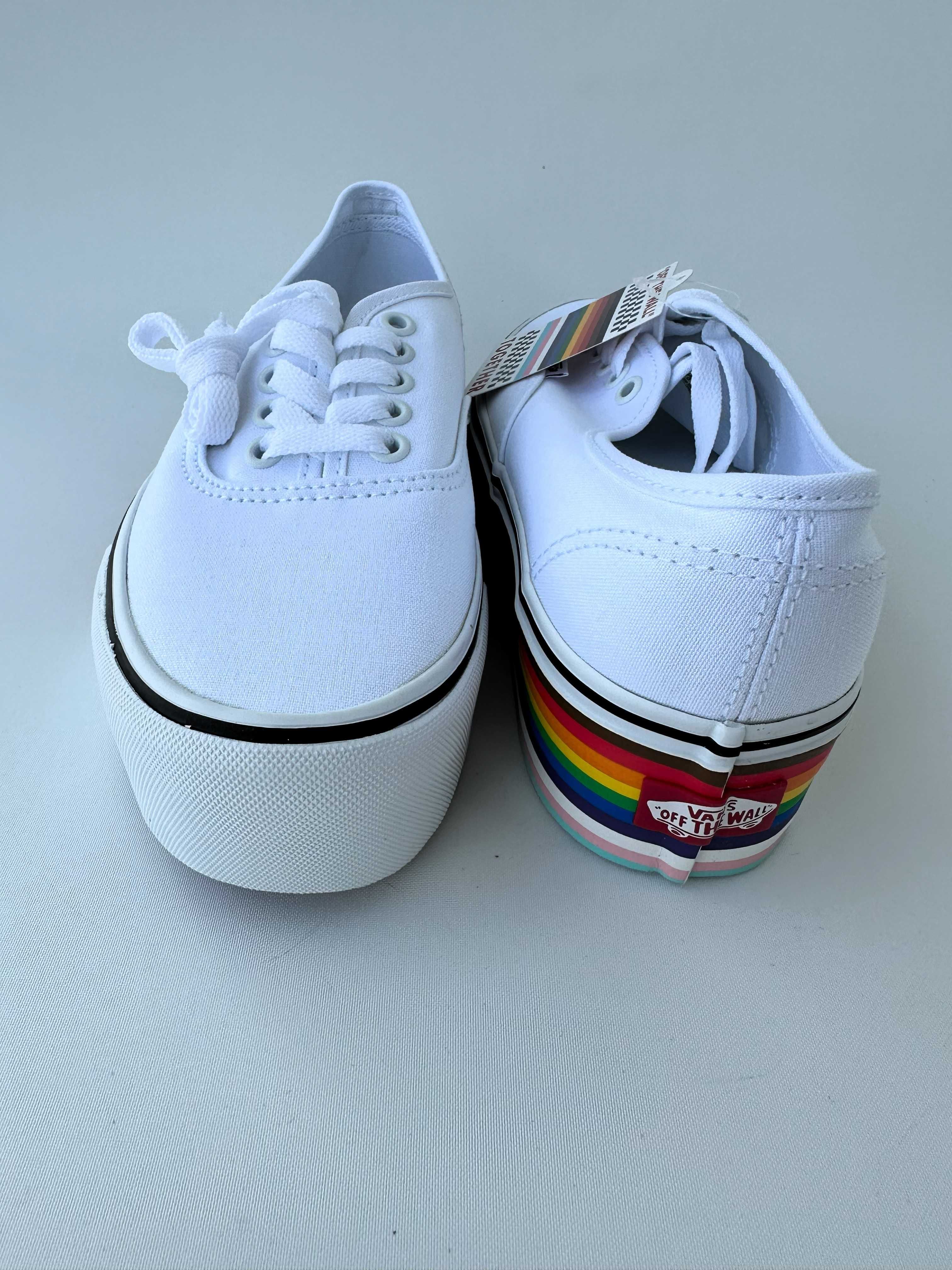 Buty Vans Pride Rainbow LGBT Białe Rozmiar 39 Białe Tęcza Skate