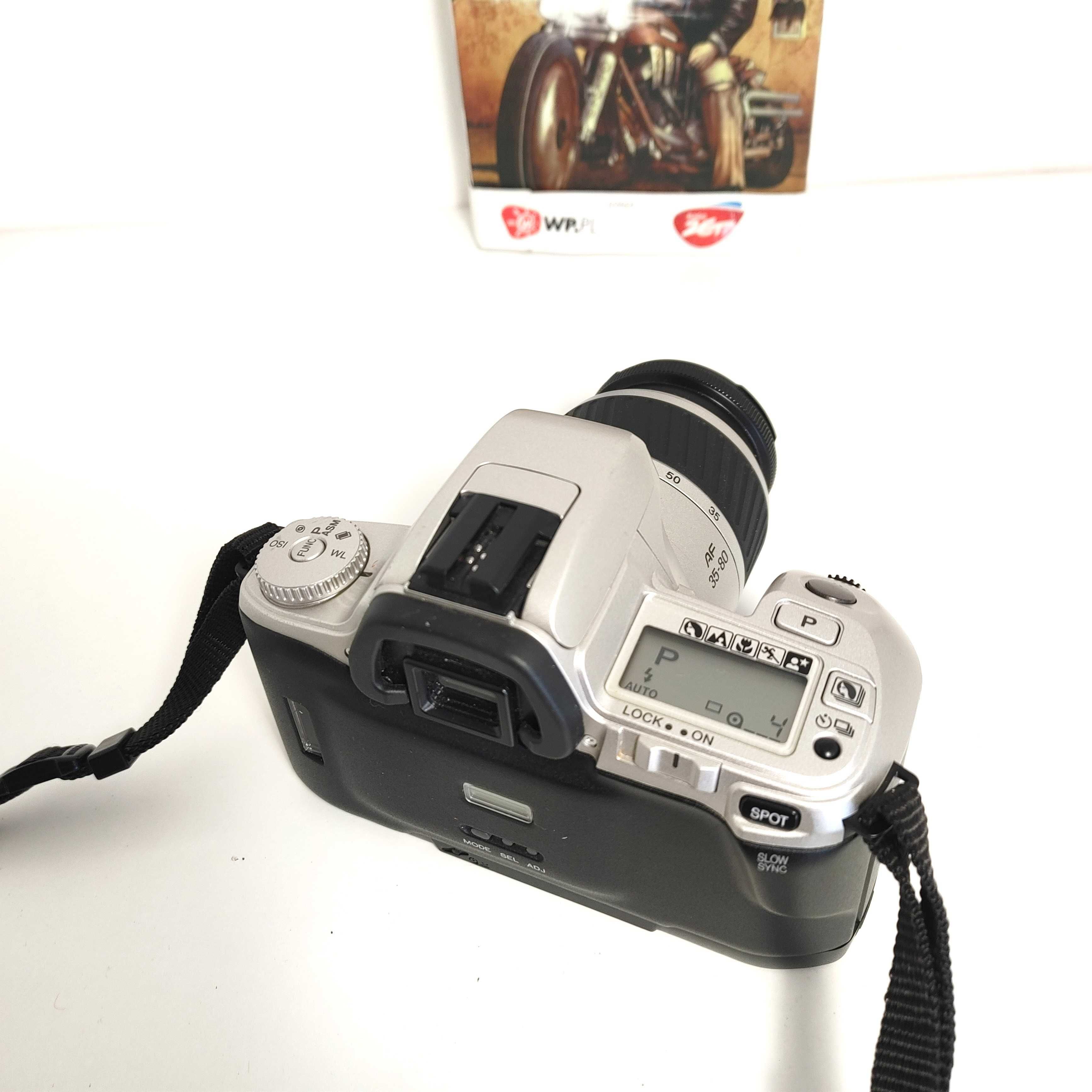 Ładna lustrzanka analogowa na początek Minolta Dynax 404si z 35-80mm