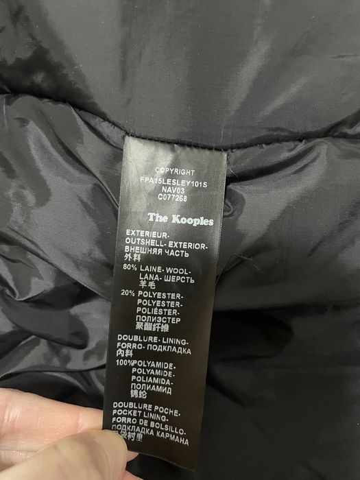 Kurtka The Kooples XS/S ciemny granat 80% wełna lekko ocieplana