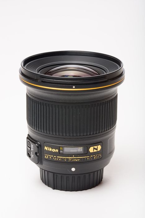 Objectiva Nikon AF-S 20mm f/1.8G ED usada — em excelente estado