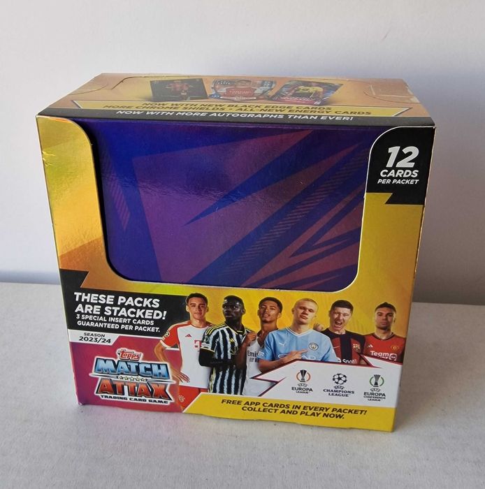 Box 24 saszetki karty piłkarskie 288 szt Match Attax 2023/2024