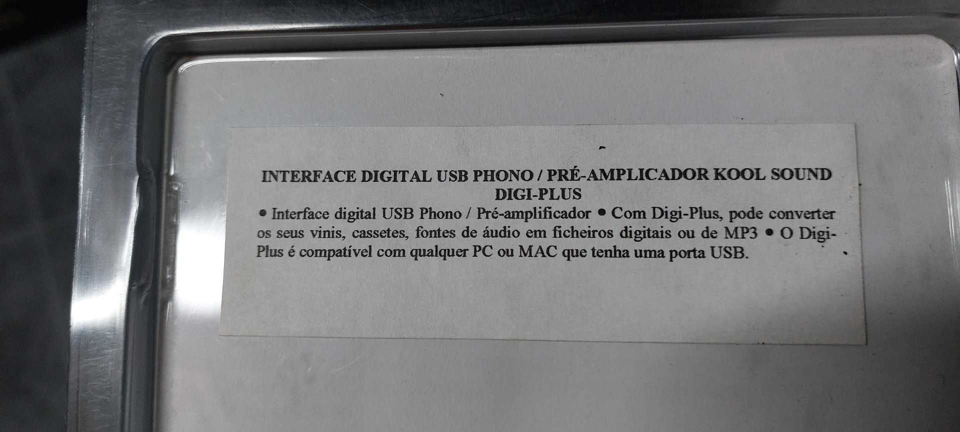 Interface Digital Usb Phono / PRE-Amplificador