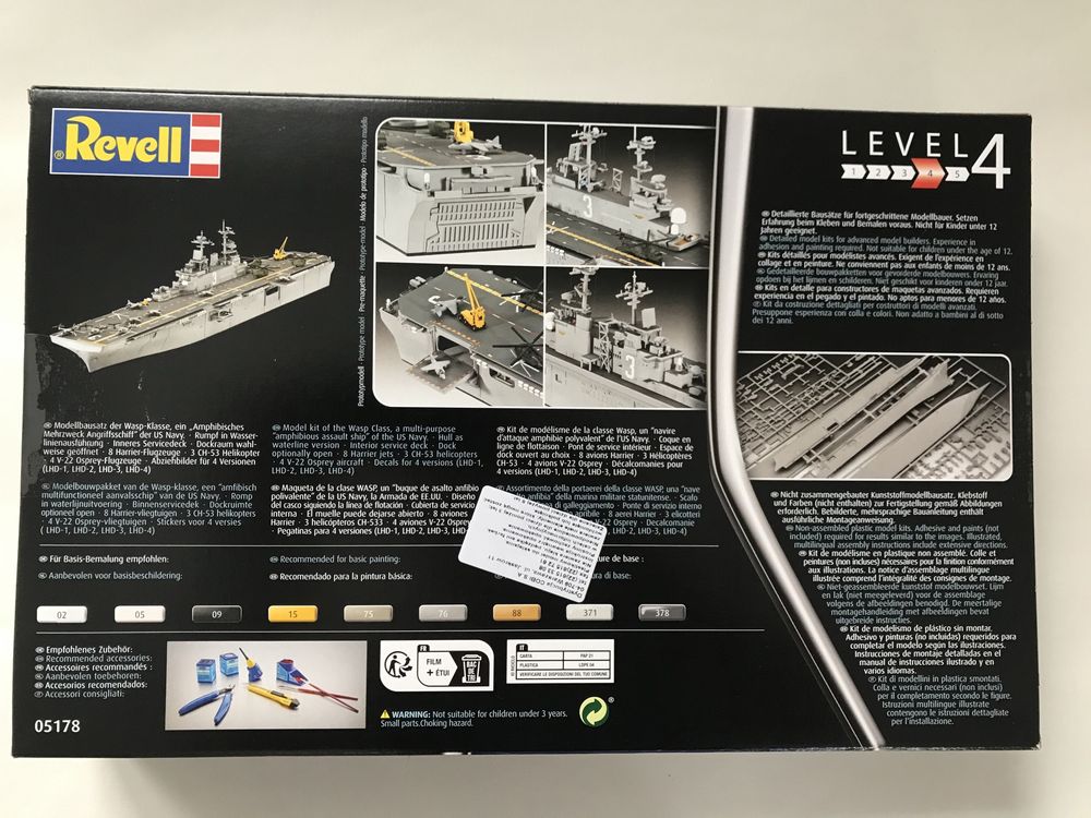 Model do sklejania Revell 05178 US Navy Wasp Class