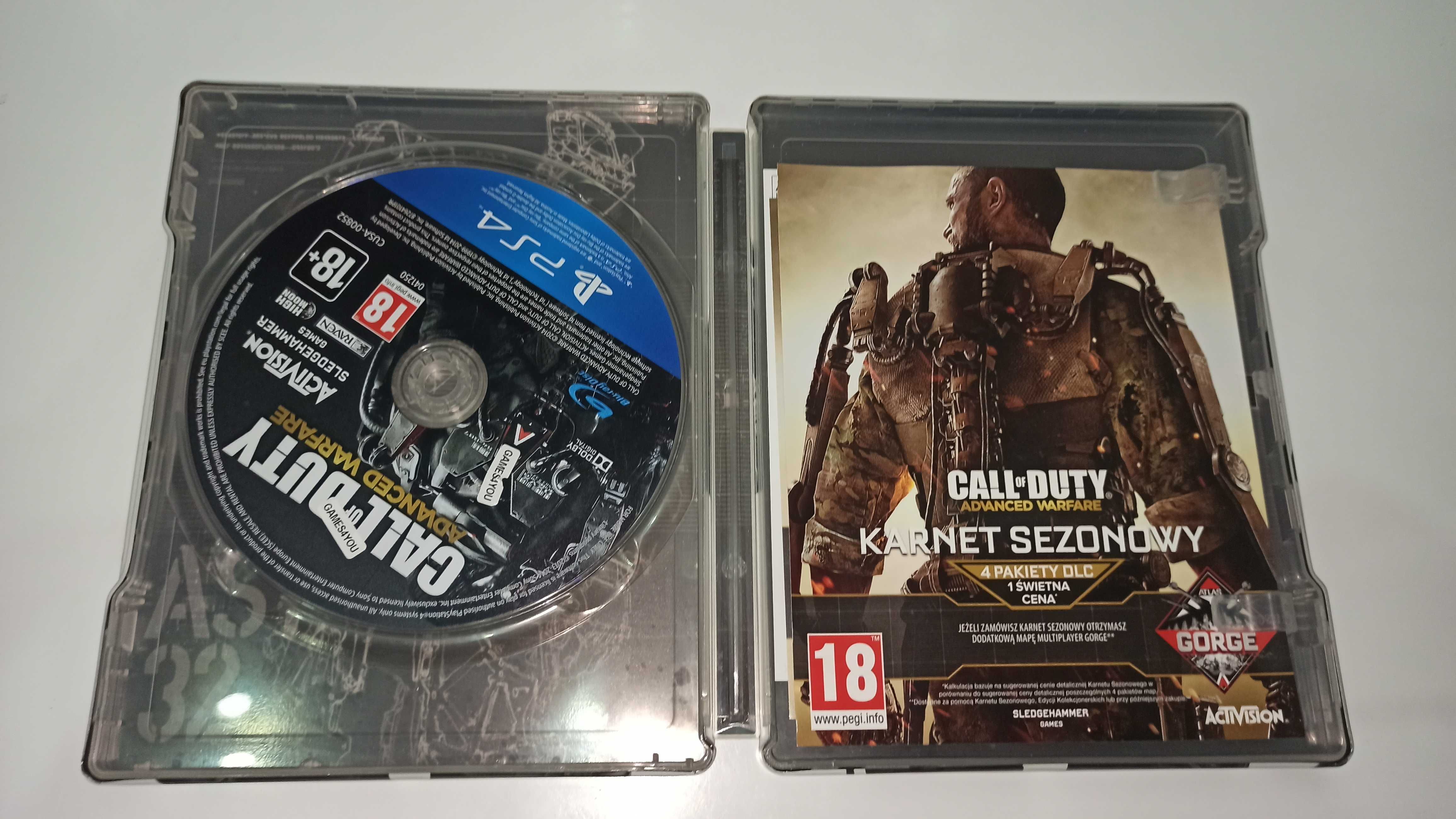 ps4 CALL OF DUTY ADVANCED WARFARE STEELBOOK mówią po polsku strzelanka