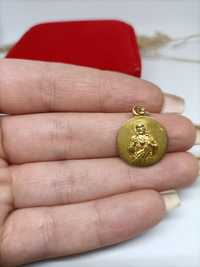 Zawieszka, medalik ze złota, złoto pr 585