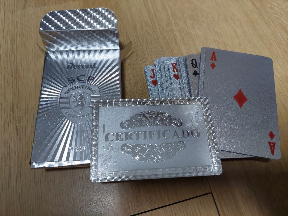 Cartas Sporting Ouro e Prata