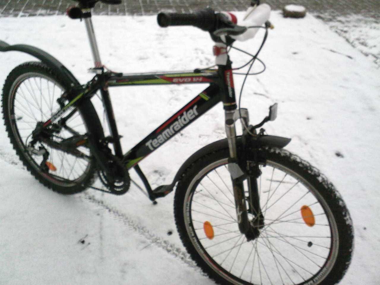 Aluminiowy rower MTB TeamRider na 24 cala kołach z amortyzatorem