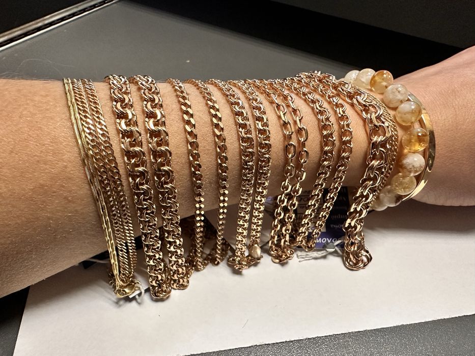 Золотые цепочки новые и б/у