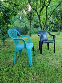 Krzesła ogrodowe plastikowe 2 sztuki