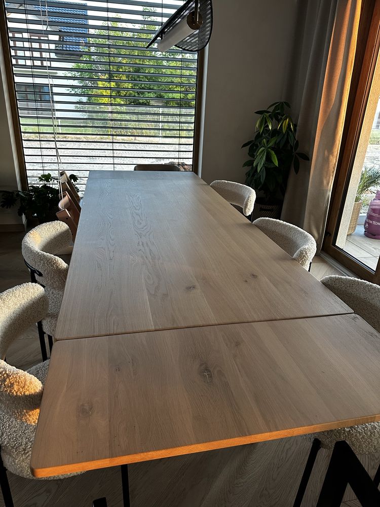 Stół dębowy 220 + 2 x40