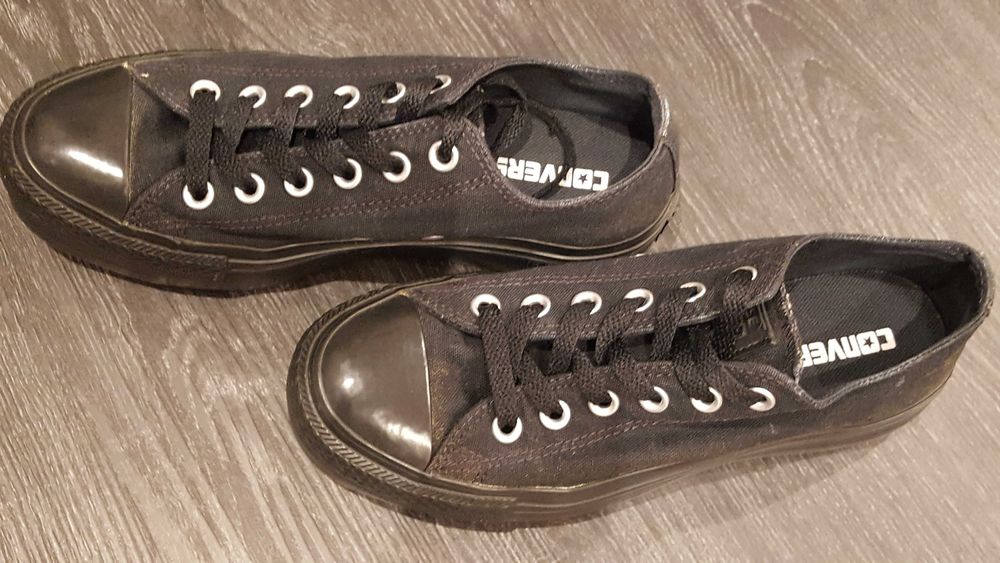 converse all star platform pretas