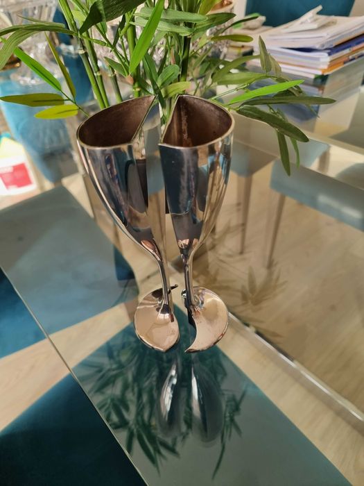 Cálices Decorativos Banhados em Prata