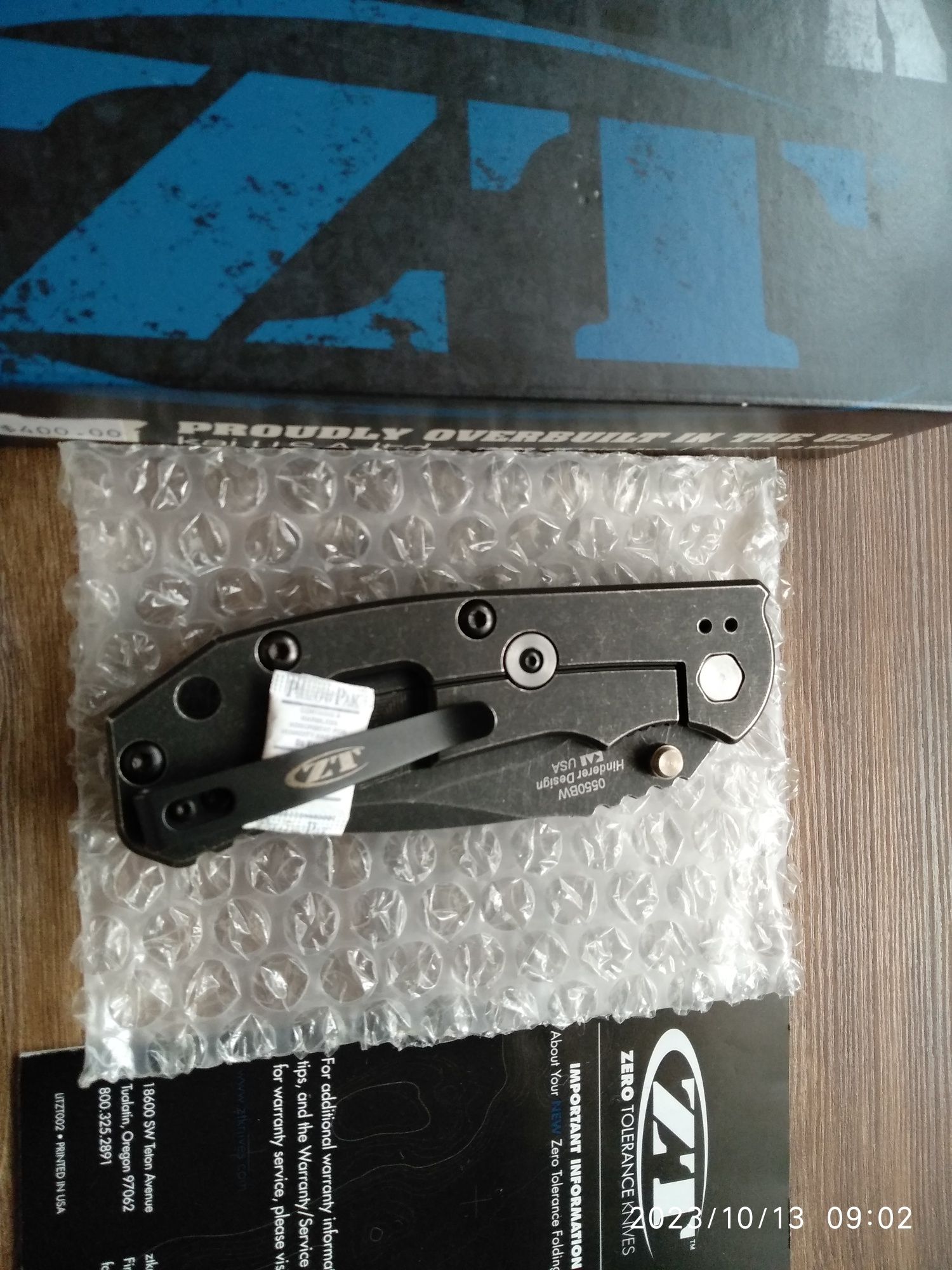 Нож Zero Tolerance 0550BW S35VN  Hinderer Design.