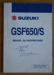 Instrukcja obsługi Suzuki GSF650/S